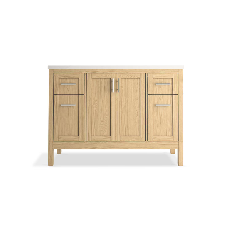 Kohler Hadron 48 In. Bathroom Vanity Cabinet With Sink And Quartz Top ...